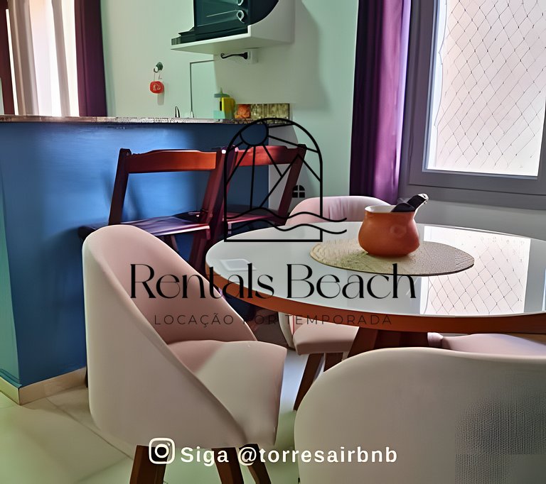 Apto 2 Quartos no Centro de Torres-RS | Rentals Beach