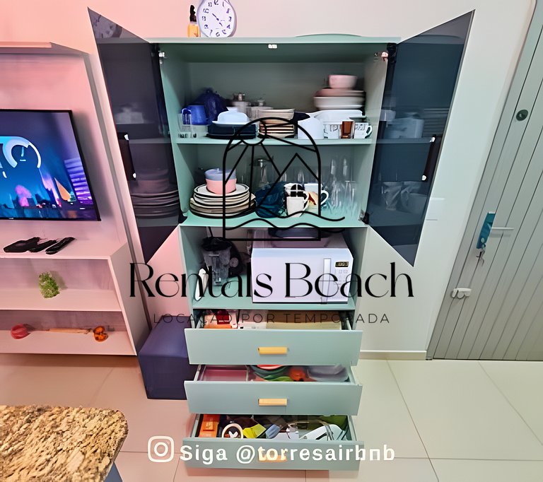 Apto 2 Quartos no Centro de Torres-RS | Rentals Beach