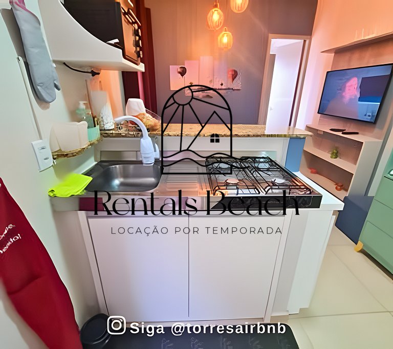 Apto 2 Quartos no Centro de Torres-RS | Rentals Beach