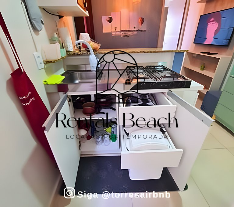 Apto 2 Quartos no Centro de Torres-RS | Rentals Beach