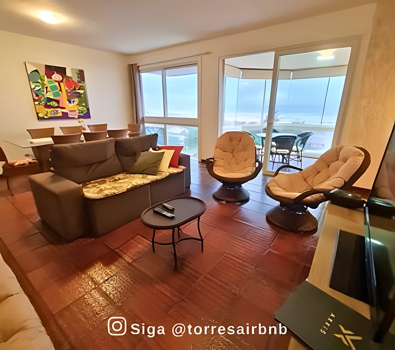 Apto a 200mts da praia | vista mar | Quatro Praças