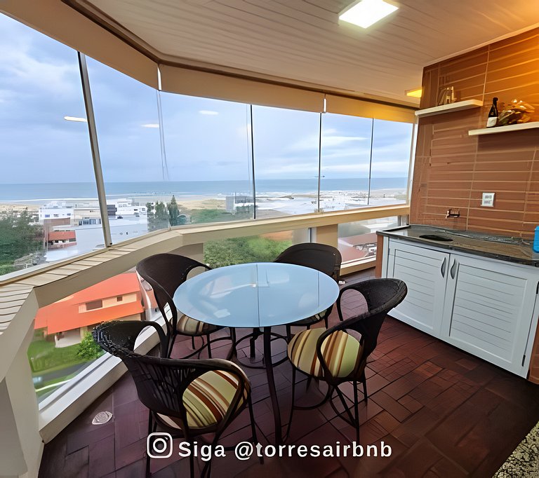 Apto a 200mts da praia | vista mar | Quatro Praças