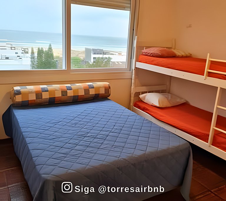 Apto a 200mts da praia | vista mar | Quatro Praças