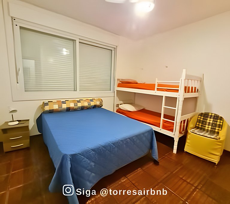 Apto a 200mts da praia | vista mar | Quatro Praças