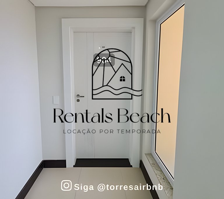 Apto 2 Quartos Centro 500m do Mar Torres | Rentals Beach