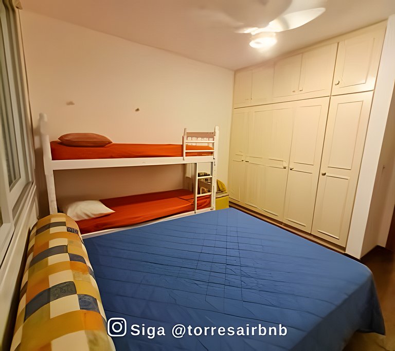 Apto a 200mts da praia | vista mar | Quatro Praças