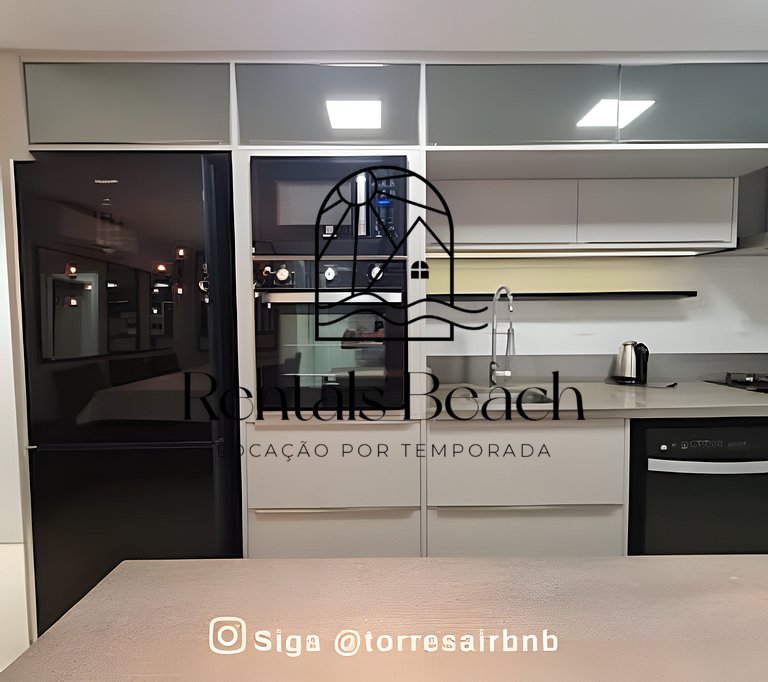 Apto 2 Quartos Centro 500m do Mar Torres | Rentals Beach