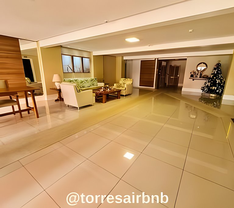Cobertura duplex a de 300m do mar | Quatro Praças