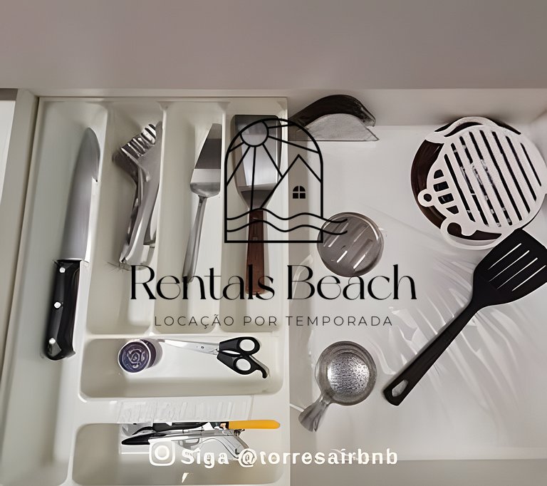 Apto 2 Quartos Centro 500m do Mar Torres | Rentals Beach
