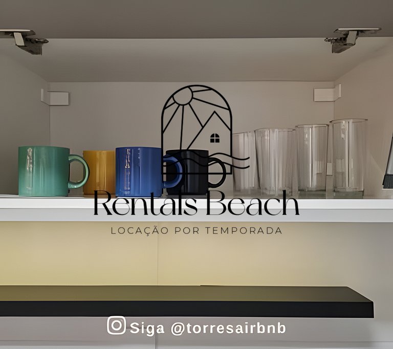 Apto 2 Quartos Centro 500m do Mar Torres | Rentals Beach