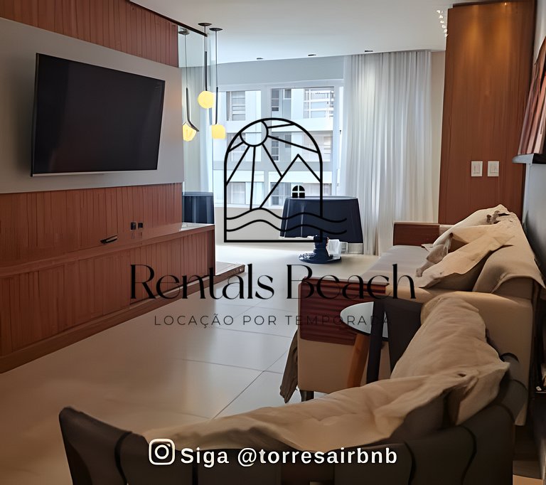 Apto 2 Quartos Centro 500m do Mar Torres | Rentals Beach
