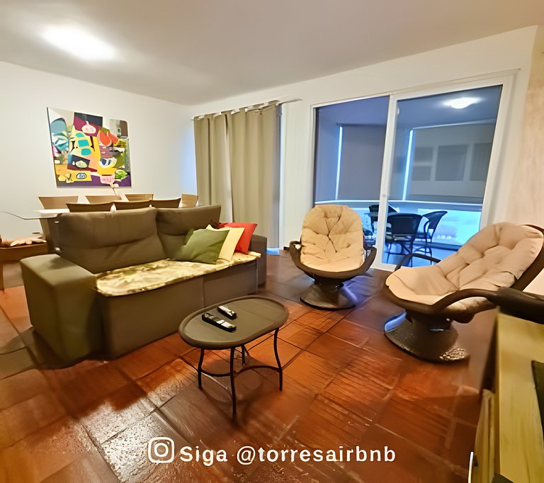 Apto a 200mts da praia | vista mar | Quatro Praças