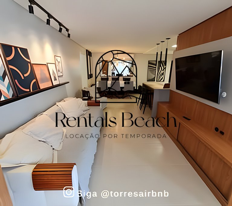 Apto 2 Quartos Centro 500m do Mar Torres | Rentals Beach