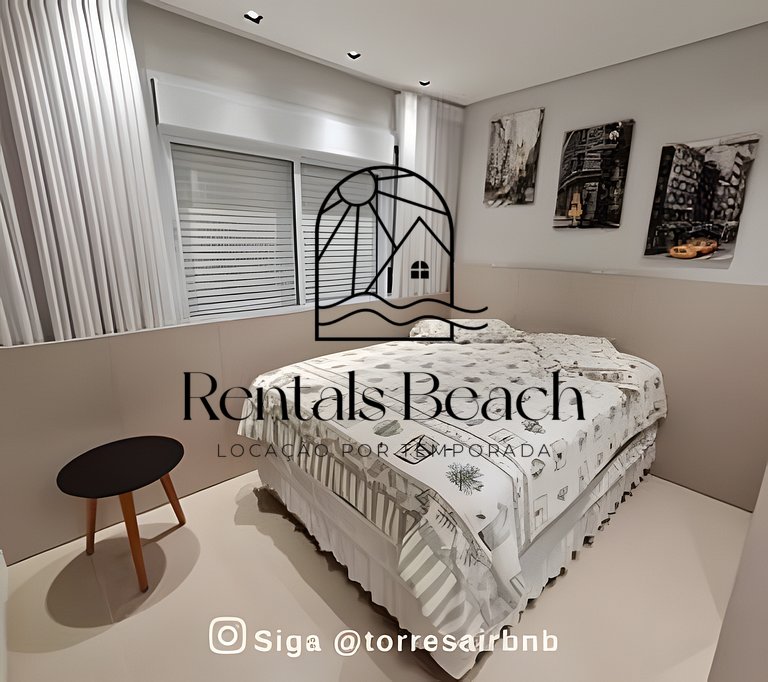 Apto 2 Quartos Centro 500m do Mar Torres | Rentals Beach