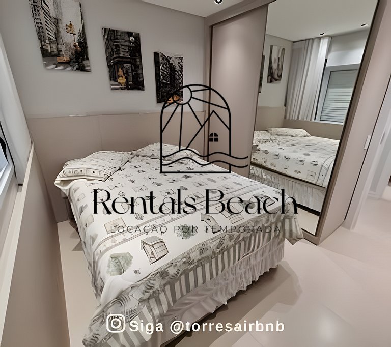 Apto 2 Quartos Centro 500m do Mar Torres | Rentals Beach