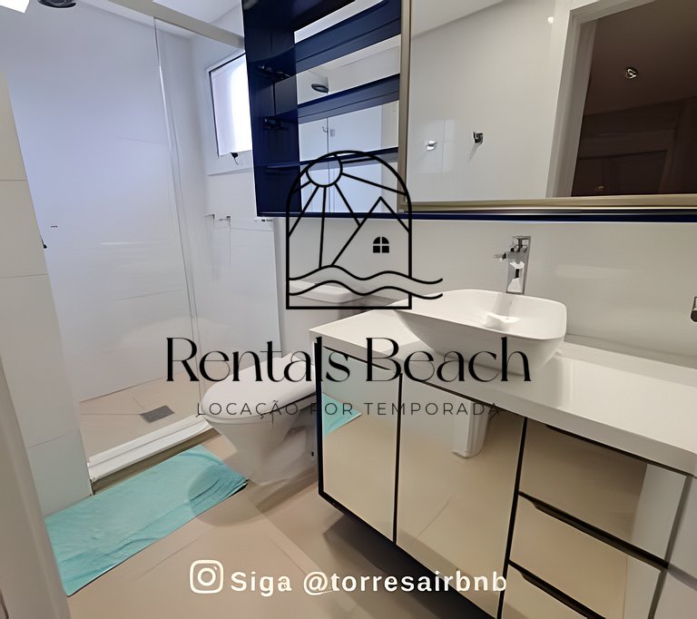 Apto 2 Quartos Centro 500m do Mar Torres | Rentals Beach