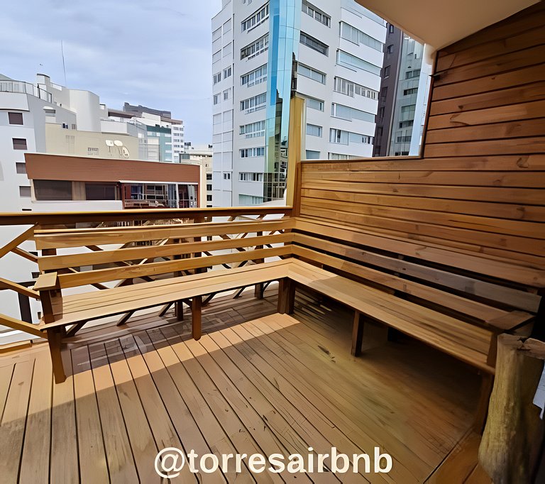 Cobertura duplex a de 300m do mar | Quatro Praças