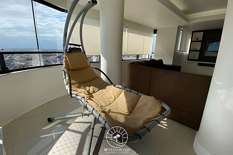 Apto a 400mts do mar | Com vista | Ar | Aceita Pet