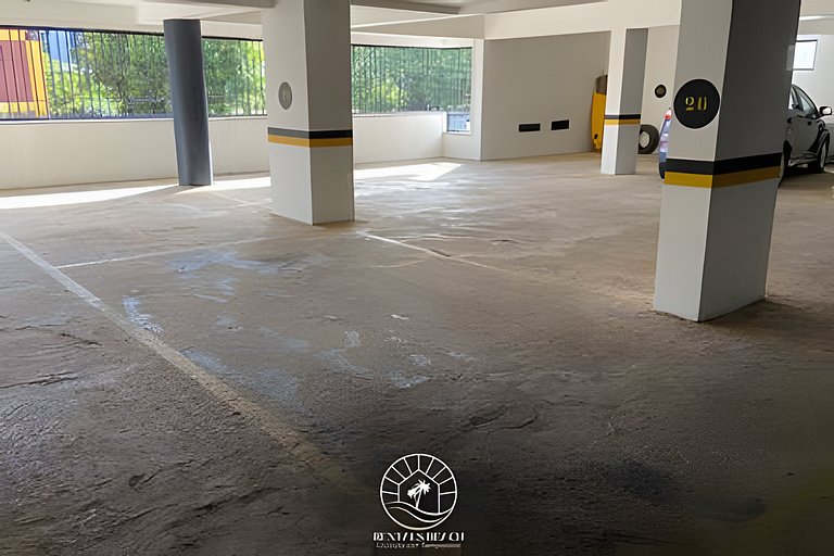 Apto a 400mts do mar | Com vista | Ar | Aceita Pet