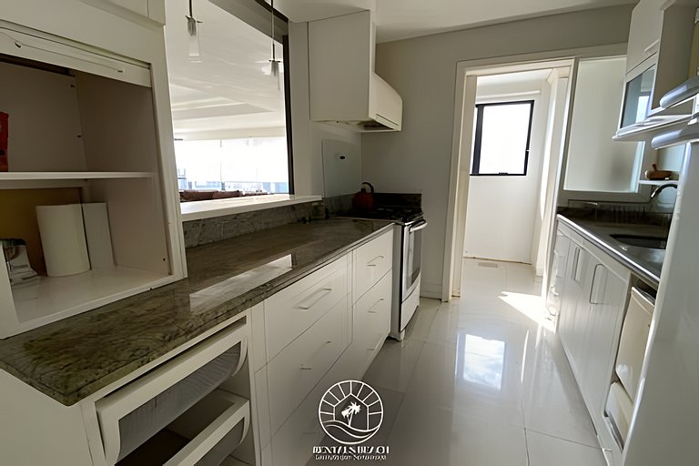 Apto a 400mts do mar | Com vista | Ar | Aceita Pet