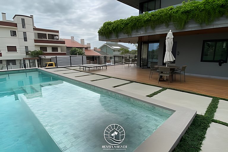 Studio a 150m da praia | ar-condicionado e piscina