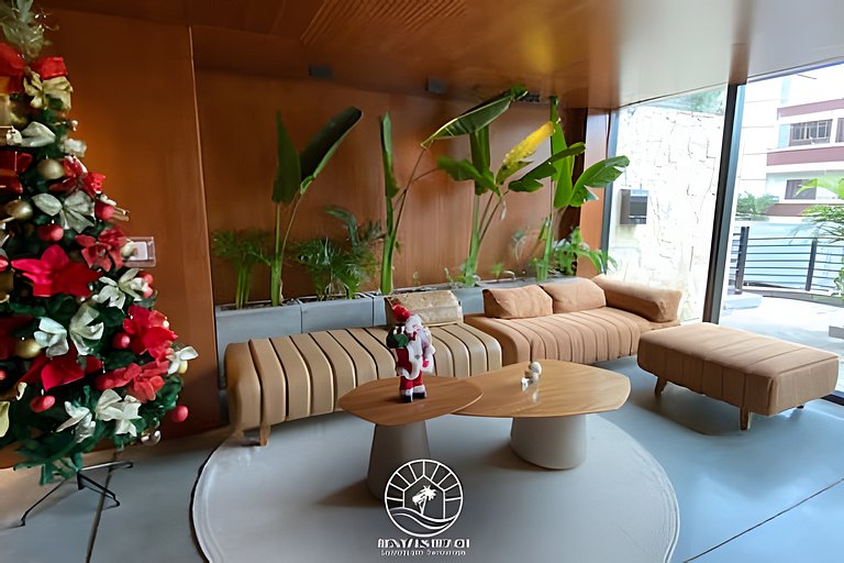 Studio a 150m da praia | ar-condicionado e piscina