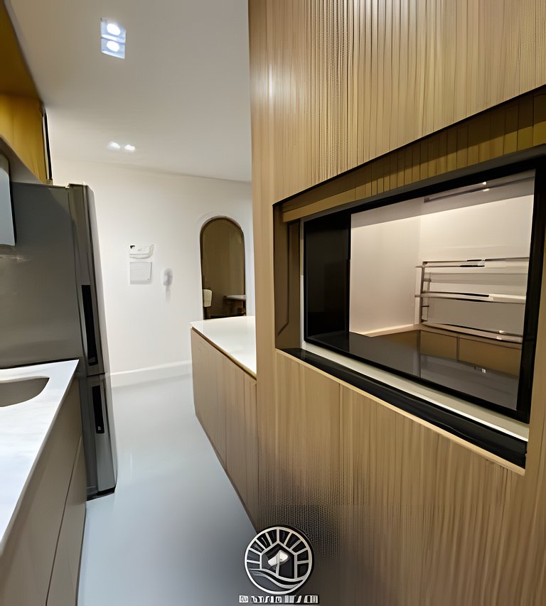 Studio a 150m da praia | ar-condicionado e piscina