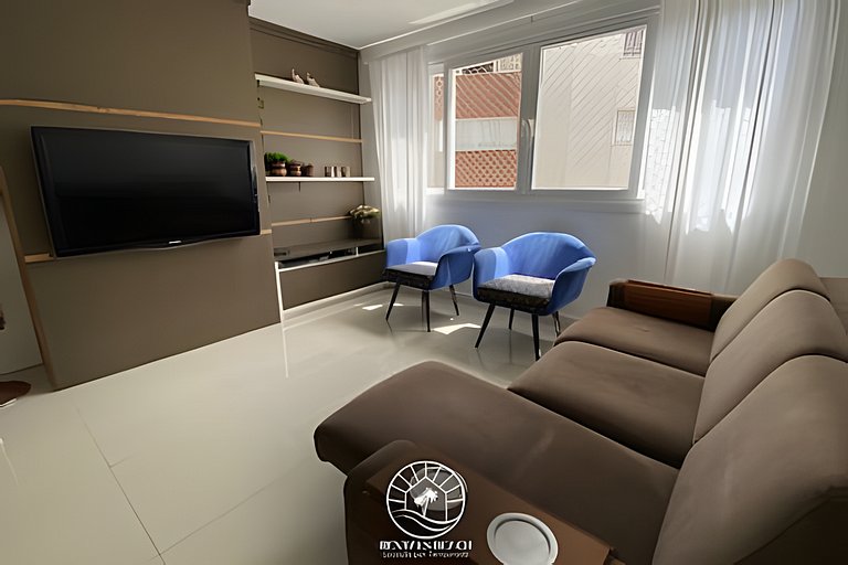 Apto 290mts mar | Bem localizado | Ar | Aceita Pet