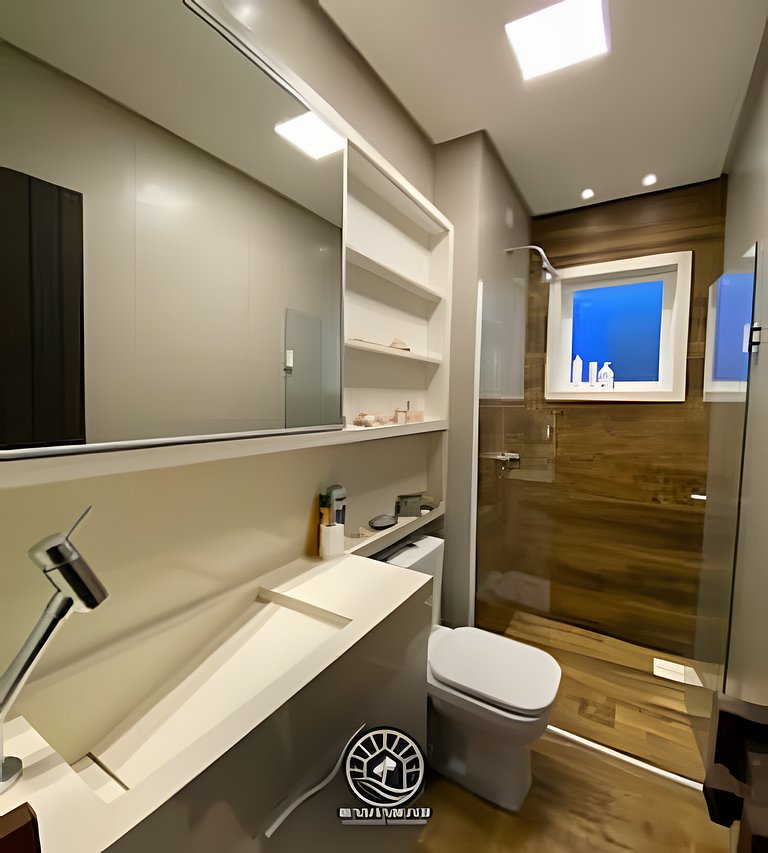 Casa c/ piscina a menos de 50m do mar | Aceita Pet