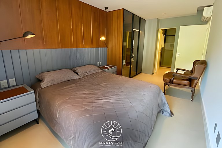 Apto a 150m da praia | Ar | Piscina | Aceita Pet