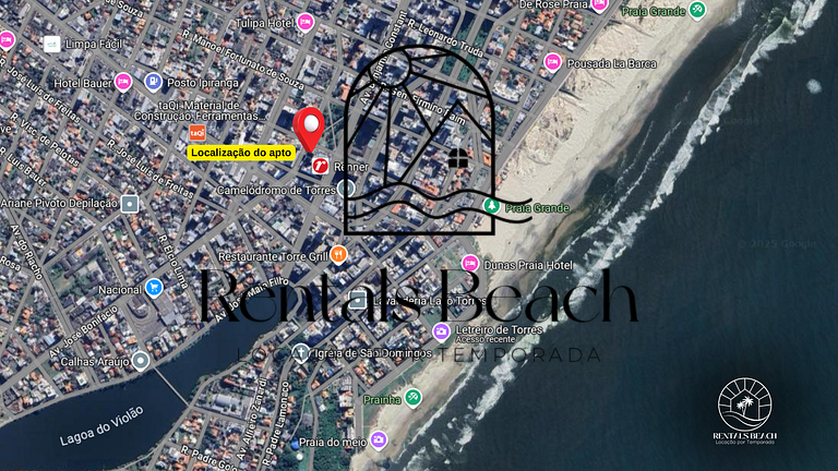 Apto no Centro de Torres para 5 Pessoas | Rentals Beach