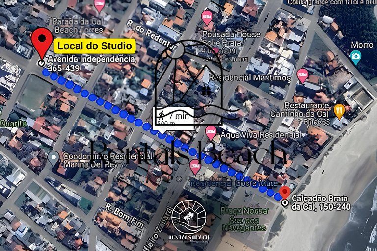 Studio na Praia da Cal em Torres-RS | Rentals Beach
