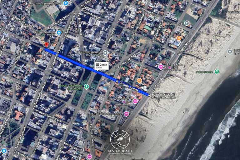 Apto a 400mts do mar com varanda | Aceita Pet