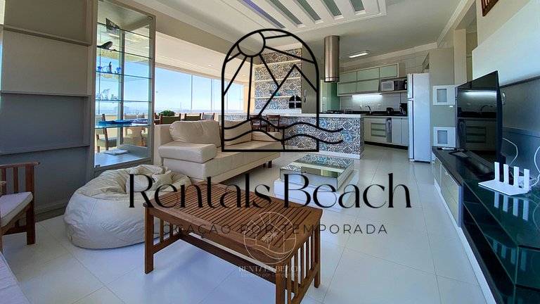 Apto 3 Quartos com Vista em Torres-RS | Rentals Beach
