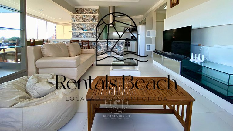Apto 3 Quartos com Vista em Torres-RS | Rentals Beach