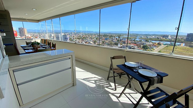 Apto com vista para a Serra e Rio - 500mts do Mar