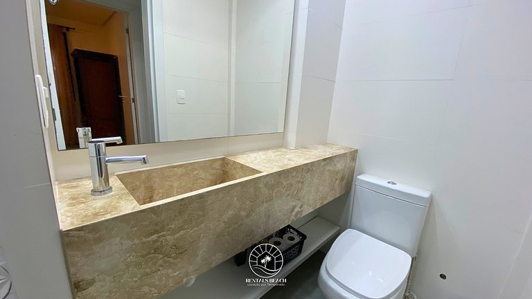 Apto 03 quartos | Ar | Aceita pet | 170mts do mar