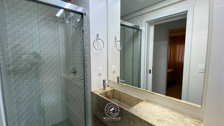 Apto 03 quartos | Ar | Aceita pet | 170mts do mar