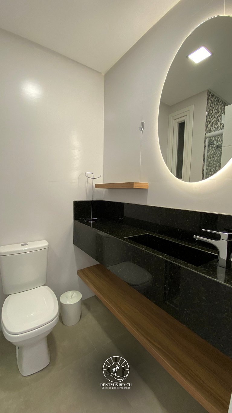 Apto 2 quartos em Torres a 200m do mar