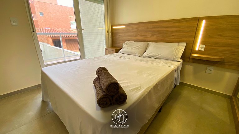 Apto 2 quartos em Torres a 200m do mar