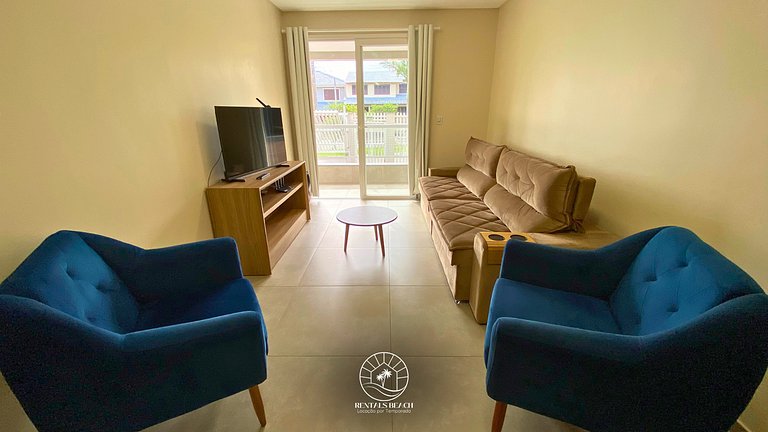 Apto 2 quartos em Torres a 200m do mar