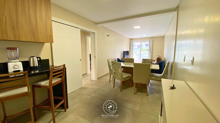 Apto 2 quartos em Torres a 200m do mar