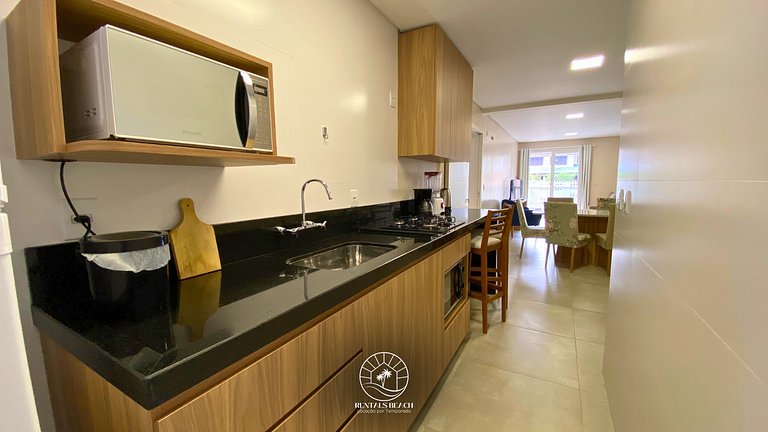 Apto 2 quartos em Torres a 200m do mar