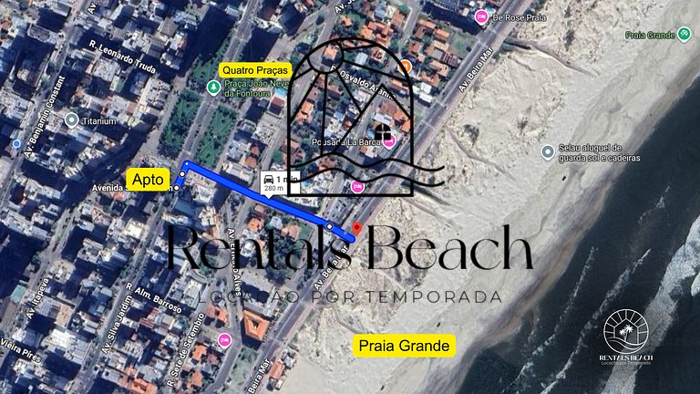 Apto Quatro Praças a 200m do Mar Torres | Rentals Beach