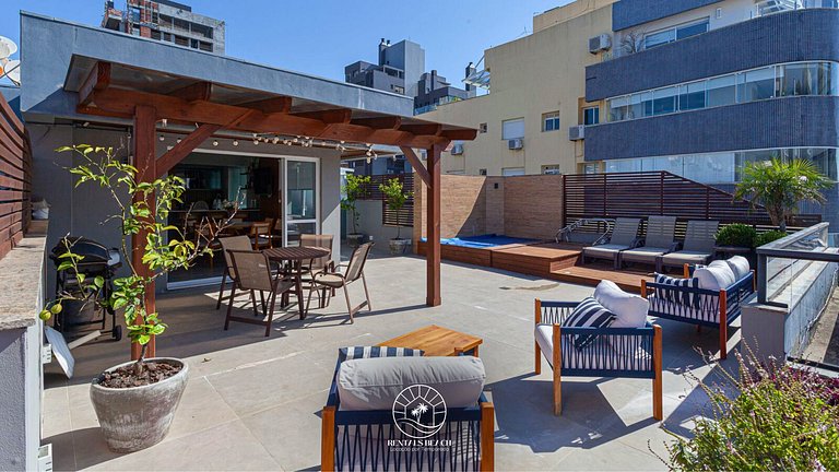 Cobertura Duplex exclusiva | Piscina | 200m do mar