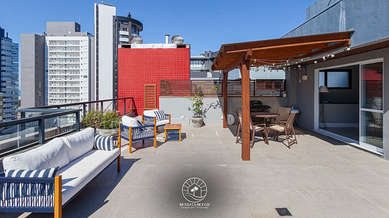 Cobertura Duplex exclusiva | Piscina | 200m do mar