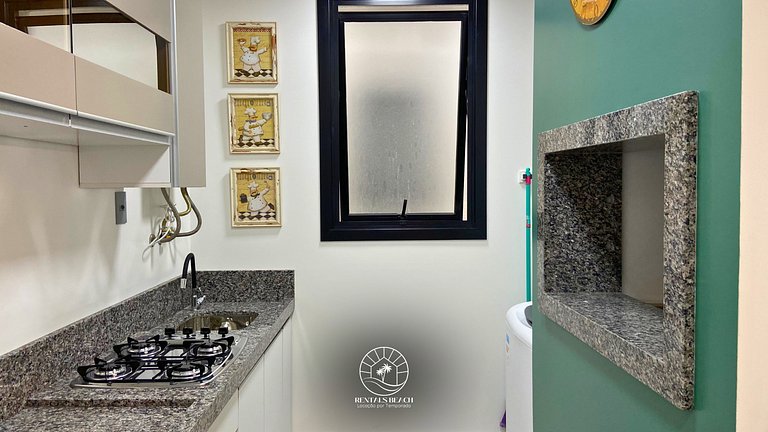 Studio 150m do mar | Ar | Piscina | Aceita Pet