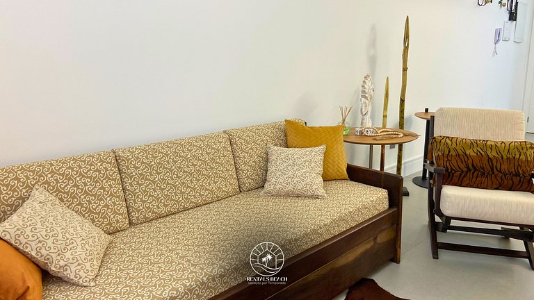 Studio 150m do mar | Ar | Piscina | Aceita Pet