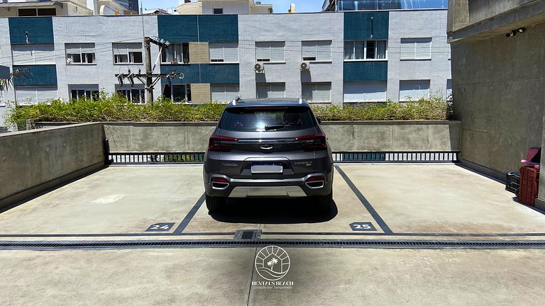 Apto central | Ar condicionado | 200mts do mar