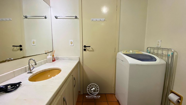 Apto confortável apenas 300m do mar | 6x sem Juros